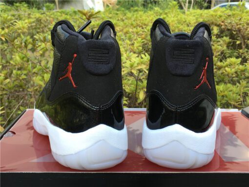 2017 Air Jordan 11 72 10 Black and Gym Red White Anthracite For Sale 2