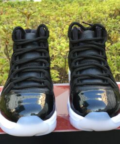 2017 Air Jordan 11 72 10 Black and Gym Red White Anthracite For Sale 4