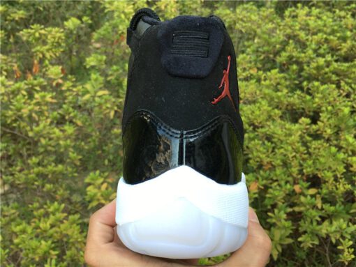 2017 Air Jordan 11 72 10 Black and Gym Red White Anthracite For Sale 7