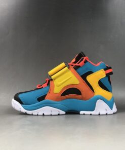 Nike Air Barrage Mid QS Blue Yellow Orange Black 1