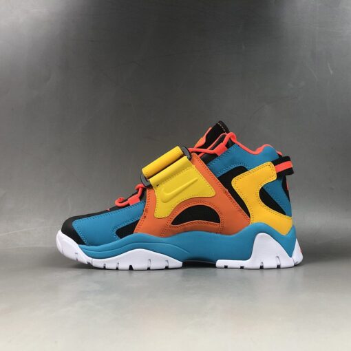 Nike Air Barrage Mid QS Blue Yellow Orange Black 1