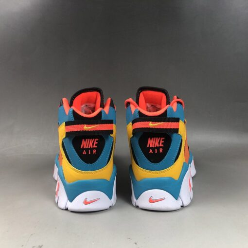 Nike Air Barrage Mid QS Blue Yellow Orange Black 3