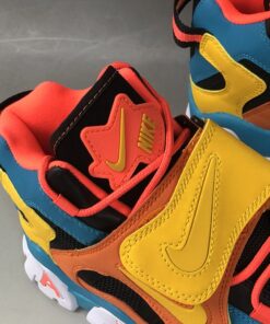 Nike Air Barrage Mid QS Blue Yellow Orange Black 5