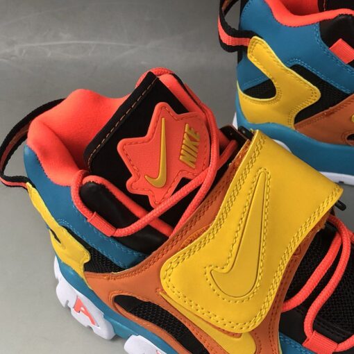 Nike Air Barrage Mid QS Blue Yellow Orange Black 5