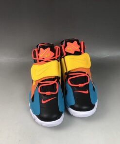 Nike Air Barrage Mid QS Blue Yellow Orange Black 6