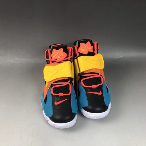 Nike Air Barrage Mid QS Blue Yellow Orange Black 6