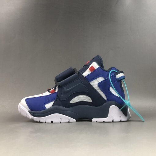 Nike Air Barrage Mid White Blue Navy For Sale 1