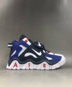 Nike Air Barrage Mid White Blue Navy For Sale