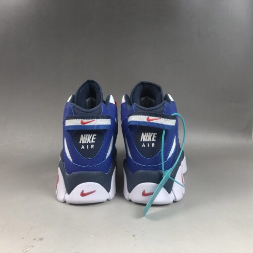 Nike Air Barrage Mid White Blue Navy For Sale 3