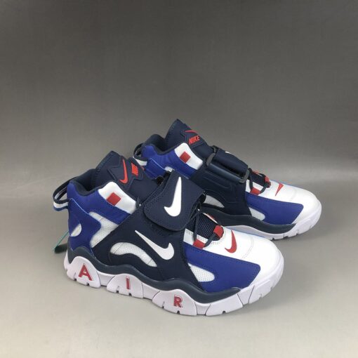 Nike Air Barrage Mid White Blue Navy For Sale 4