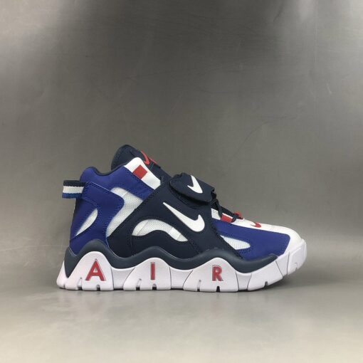 Nike Air Barrage Mid White Blue Navy For Sale