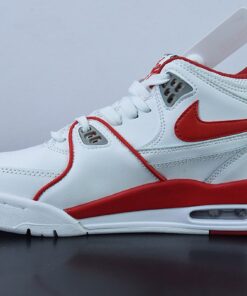 Nike Air Flight 89 White University Red Wolf Grey For Sale 2