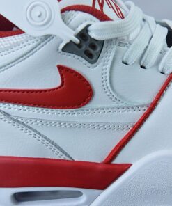 Nike Air Flight 89 White University Red Wolf Grey For Sale 5