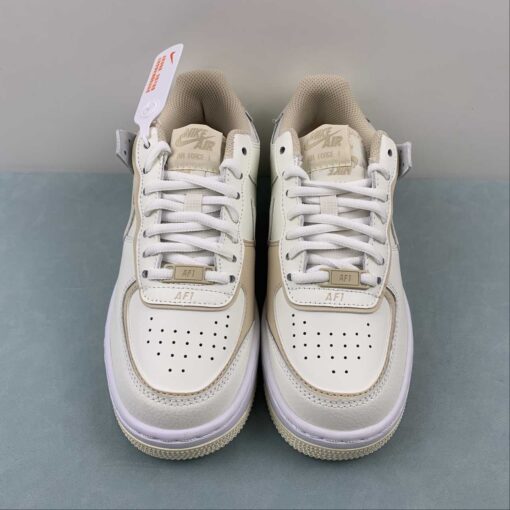 Nike Air Force 1 Shadow Light Tan FQ6871 111 For Sale 3