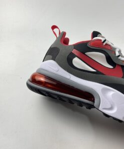 Nike Air Max 270 React Black White Iron Grey University Red For Sale 2