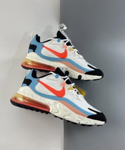 Nike Air Max 270 React The Future is in the Air White Infrared For Sale 1