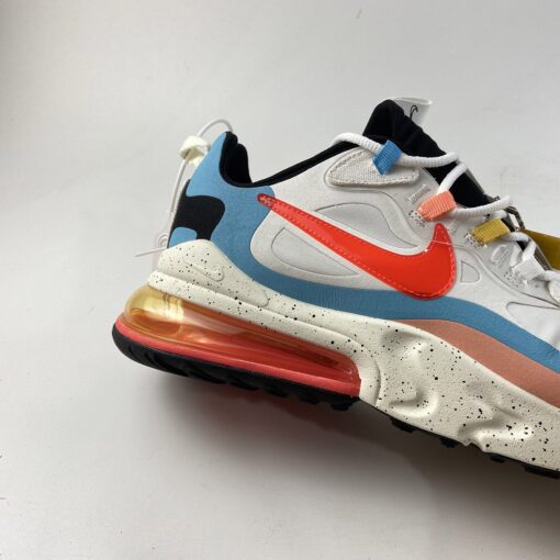 Nike Air Max 270 React The Future is in the Air White Infrared For Sale 2