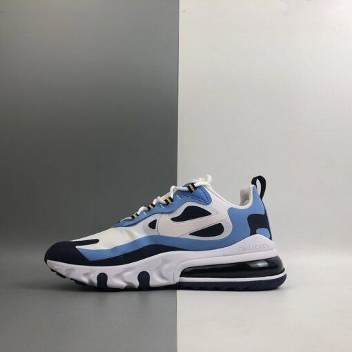 Nike Air Max 270 React UNC White Midnight Navy For Sale 1