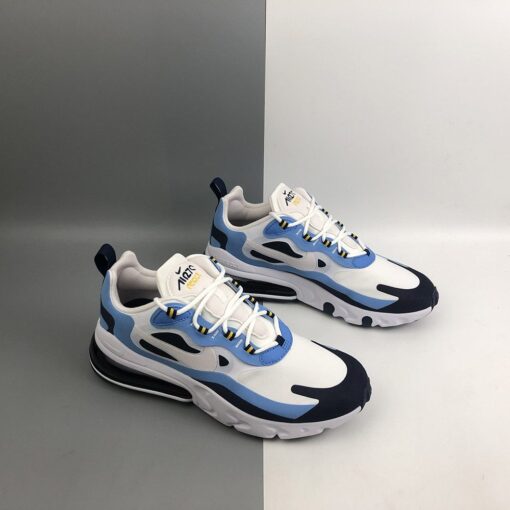 Nike Air Max 270 React UNC White Midnight Navy For Sale 4