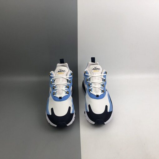 Nike Air Max 270 React UNC White Midnight Navy For Sale 6