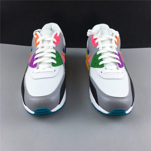 Nike Air Max 90 Be True White Multi Color Black Wolf Grey 1