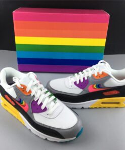 Nike Air Max 90 Be True White Multi Color Black Wolf Grey 8