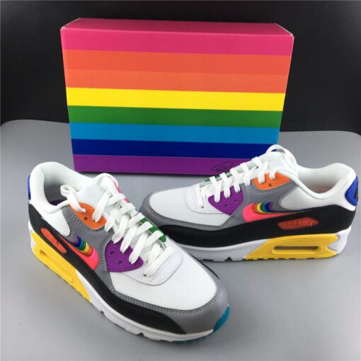 Nike Air Max 90 Be True White Multi Color Black Wolf Grey 8