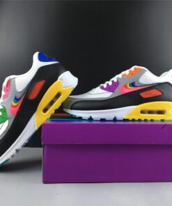 Nike Air Max 90 Be True White Multi Color Black Wolf Grey 9