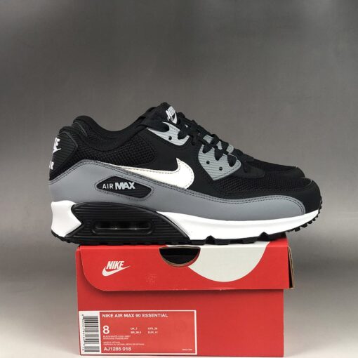 Nike Air Max 90 Essential Black Grey For Sale9