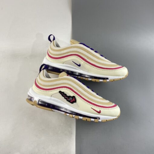 Nike Air Max 97 Air Sprung Sesame Coconut Milk Electro Purple For Sale 1