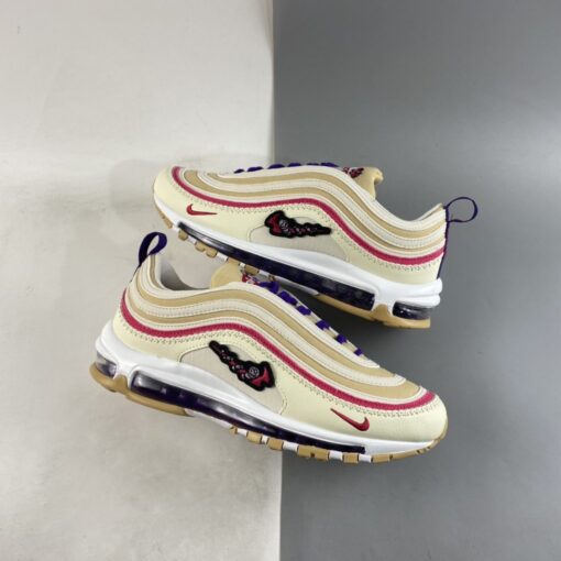 Nike Air Max 97 Air Sprung Sesame Coconut Milk Electro Purple For Sale