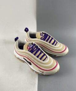 Nike Air Max 97 Air Sprung Sesame Coconut Milk Electro Purple For Sale 6