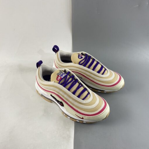 Nike Air Max 97 Air Sprung Sesame Coconut Milk Electro Purple For Sale 6