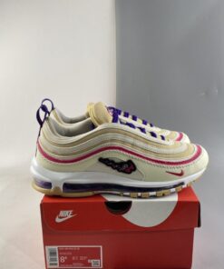 Nike Air Max 97 Air Sprung Sesame Coconut Milk Electro Purple For Sale 7