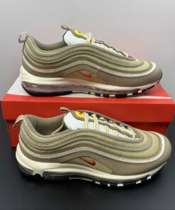 Nike Air Max 97 Athletic Company Khaki Picante Red Sesame Sail 8