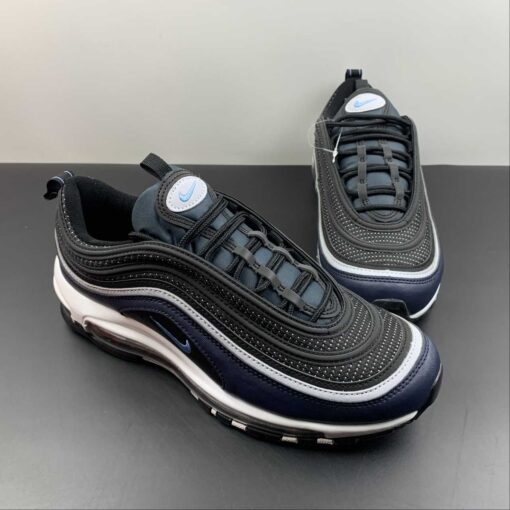 Nike Air Max 97 Black Dark Obsidian White University Blue For Sale 4