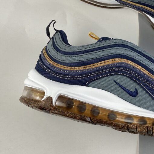 Nike Air Max 97 Cork Hasta Obsidian Thunder Blue Bucktan White Wheat For Sale 2