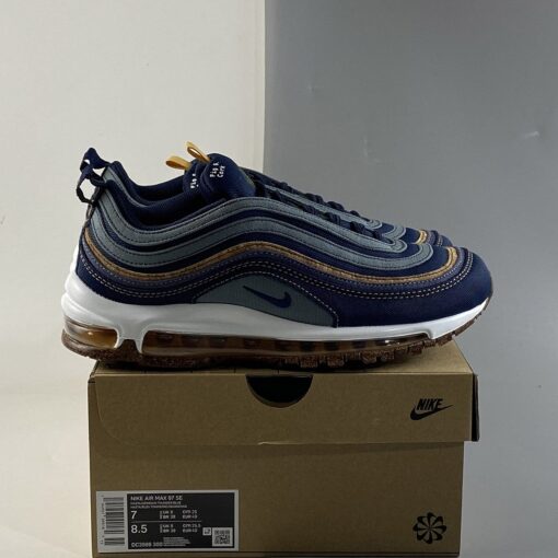 Nike Air Max 97 Cork Hasta Obsidian Thunder Blue Bucktan White Wheat For Sale 7