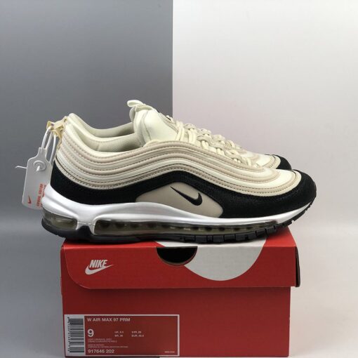 Nike Air Max 97 Premium Light Cream Black For Sale 9