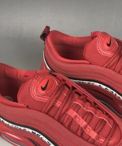 Nike Air Max 97 Red Leather Leopard Print For Sale 6