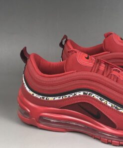 Nike Air Max 97 Red Leather Leopard Print For Sale 7