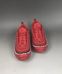 Nike Air Max 97 Red Leather Leopard Print For Sale 8