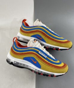 Nike Air Max 97 SE Running Club Pollen Blue University Red Orange For Sale 1