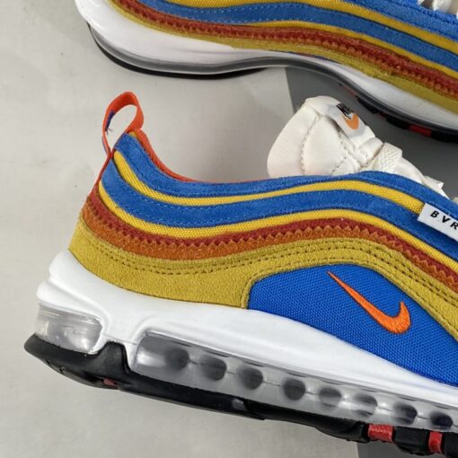 Nike Air Max 97 SE Running Club Pollen Blue University Red Orange For Sale 2