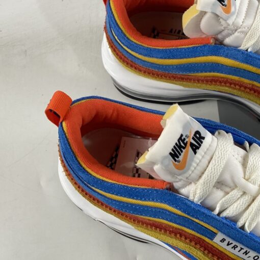 Nike Air Max 97 SE Running Club Pollen Blue University Red Orange For Sale 3