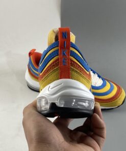 Nike Air Max 97 SE Running Club Pollen Blue University Red Orange For Sale 4