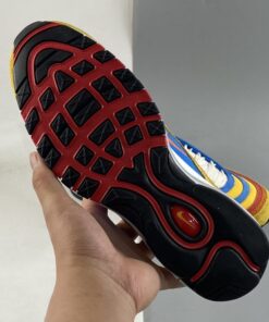 Nike Air Max 97 SE Running Club Pollen Blue University Red Orange For Sale 5