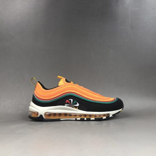 Nike Air Max 97 Sunburst Black University Gold Lucid Green