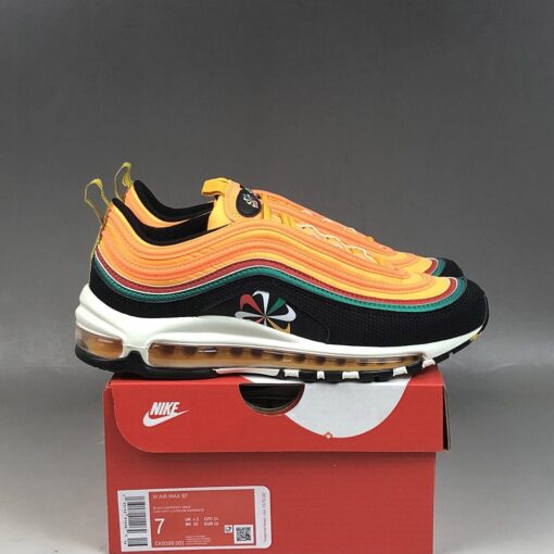 Nike Air Max 97 Sunburst Black University Gold Lucid Green 9