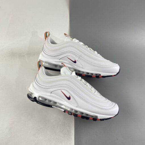 Nike Air Max 97 White Multi Color Pull Tabs For Sale 1